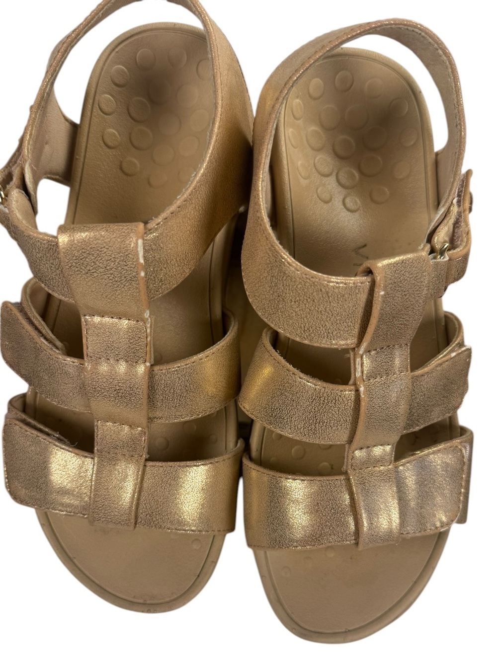 Vionic Tami Metallic Rose Gold Platform Wedge Sandal Size 7 - Picture 4 of 9